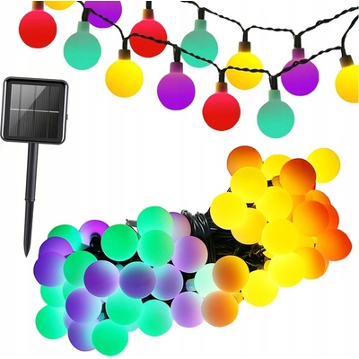 Verk 12297 Solární dekorační řetěz girlanda 40 LED 690 cm Multicolor