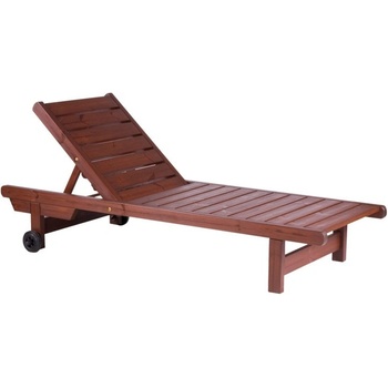 Zahradní dřevěné skládací lehátko