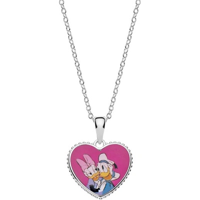 Disney Stříbrný náhrdelník Donald a Daisy CS00025SL-P.CS