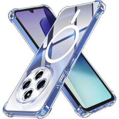 Techsuit – Shockproof Clear Silicone MagSafe průhledné silikonové ochranné pouzdro pro Xiaomi Redmi 14C/Poco C75 – průhledné KF2347982