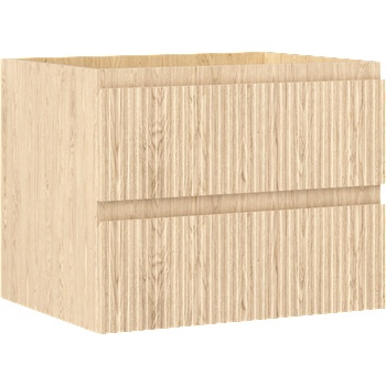 Mexen Rivel шкаф за баня под умивалник 60 см, 2 чекмеджета, рифелован, дъб - 91A20-06047-2-BFF81 (91A20-06047-2-BFF81)