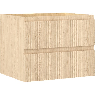 Mexen Rivel шкаф за баня под умивалник 60 см, 2 чекмеджета, рифелован, дъб - 91A20-06047-2-BFF81 (91A20-06047-2-BFF81)