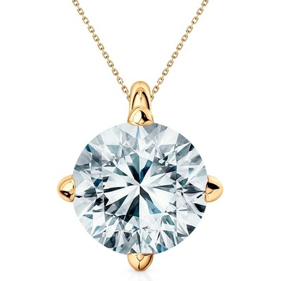 Savicki Náhrdelník žlté zlato, laboratórny diamant DL-N-BR-100-LAB-Z