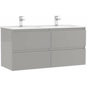 Gala Комплект стенен шкаф за мебели Gala Daily, сив, с 4 чекмеджета и мивка 120 см (G7895430)