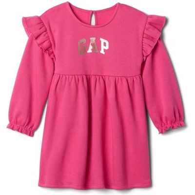 GAP Baby mikinové šaty Růžová – Zboží Dáma