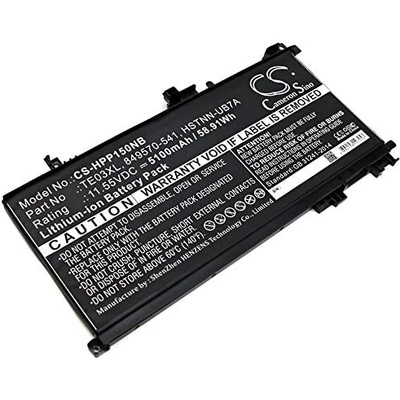VHBW Батерия за HP Pavilion 15 UHD / 15-BC, TE03XL, 5100 mAh (800115675)