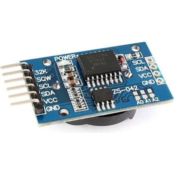 HWKITCHEN RTC hodiny reálného času DS3231 + paměť EEPROM AT24C32 HW369