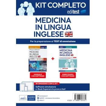 Kit completo EdiTEST Medicina in lingua inglese