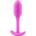 b-Vibe Snug Plug 1 - анален плъг с вътрешно тегло (55 g, розов)