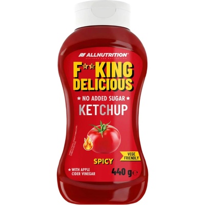 Delicious pálivý kečup s jablečným octem bez přidaného cukru 440 g