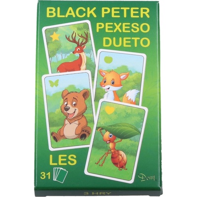 Černý Petr Pexeso Dueto Les 3v1