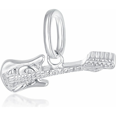 JVD Hravý strieborný prívesok Gitara SVLP0678XH20000