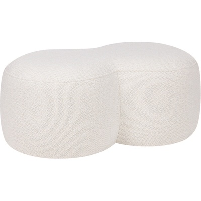noo.ma Béžový bouclé taburet Umbo 88 x 50 cm
