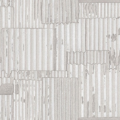 Origin 347619 Metalická vliesová tapeta design vlnitý plech Matières Metal rozmery 0,53 x 10,05 m
