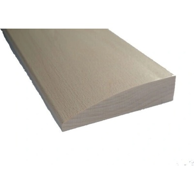 Práh dveřní oblý buk – 60×8 cm