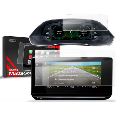 GRIZZ Protector, Ochranná fólie na display 2v1 Matte, Škoda Octavia IV, 2024- , Display 10"