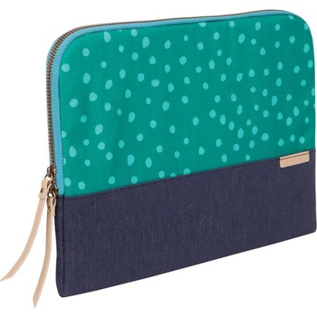 STM Дизайнерски ударо и водоустойчив калъф за iPad Pro 12.9 (2018), iPad Pro 12.9 (2020), iPad Pro 12.9 (2021), MacBook Air 11, MacBook 12, преносими компютри и таблети до 12.9 инча - STM Grace Sleeve (син-зелен) (stm-114-106K-47)