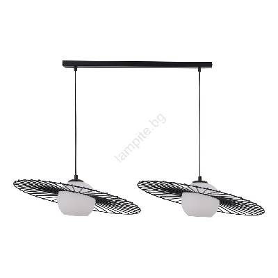 Висящ полилей SOL 2xE27/60W/230V черен (SI0140)