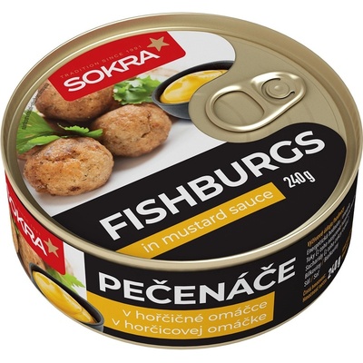 Sokra Fischburgs pečenáče v horčičnej omáčke 240g