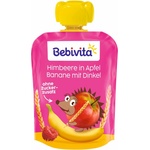 Bebivita Плодова закуска Bebivita - Пауч с банан, малина и спелта, 90 g (19107) - baby