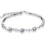 Silenti Jewelry Сребърна гривна "Постижение" - Лилав