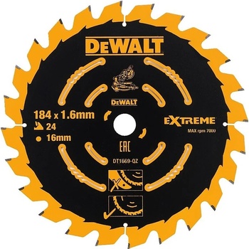DeWALT DT1669 Pilový kotouč 184x16mm 24z ABT +7°