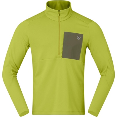 Norrøna Мъжки поларен пуловер Norrøna Femund Warm1 Half-Zip Fleece jumper - Golden Lime / Olive Night (005-6094-0312)