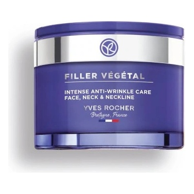 Yves Rocher Filler Vegetal - Интензивен крем против бръчки за лице, врат и шия 50мл