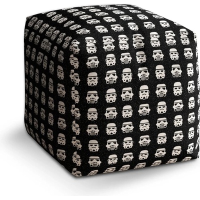 Sablio Taburet Cube Star Wars Stormtrooper Pattern: 40x40x40 cm