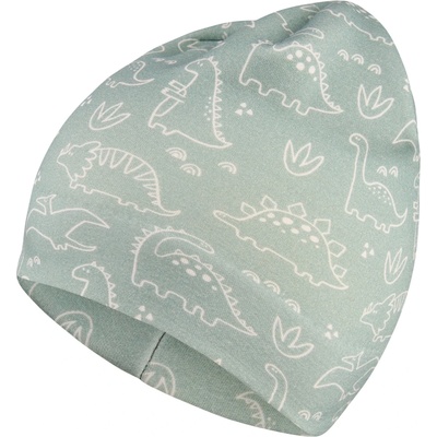 Sterntaler Детска зимна шапка (beanie) Sterntaler Kids' Beanie Dinosaur Beanie - Steingrün - размер 43 cm (904-5009-0311)