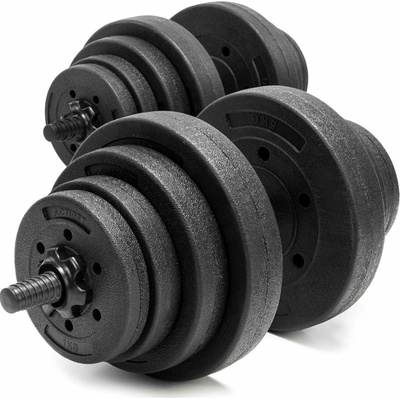 Springos ActiGet nastaviteľná Súprava činiek 2 x 15 kg