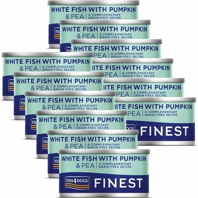 Fish4Dogs Finest White Fish with Pumpkin 12 x 85 g