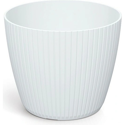 Prosperplast Kvetináč LAMIE biely, 23,8 cm