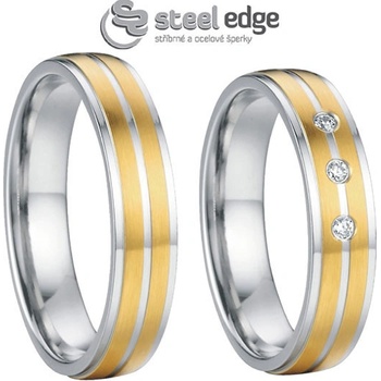 Steel Wedding Snubné prstene chirurgická ocel SSPL012