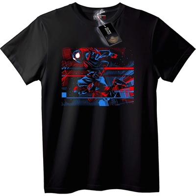 NOONEBRAND Тениска Spider-Man Градски Графити - 2XL, Black