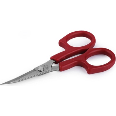 Nůžky PIN vyšívací délka 15 cm zahnuté Varianta: 2 (13 cm) červená, Balení: 1 ks 54578/136708/287755