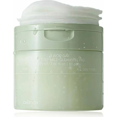 Celimax Ji Woo Gae One Step Mild Cleansing Pad jemné čistiace vankúšiky na exfoliáciu a osvieženie pokožky 60 ks