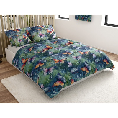 Textilomanie Obliečky z mikrovlákna COLORFUL BUTTERFLY farebné 70x90 140x200