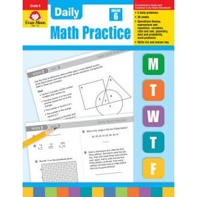Daily Common Core Math Practice, Grade 6 (Wes Tuttle,Wess Tuttle,Evan-Moor Educational Publishers)(Brožovaná)