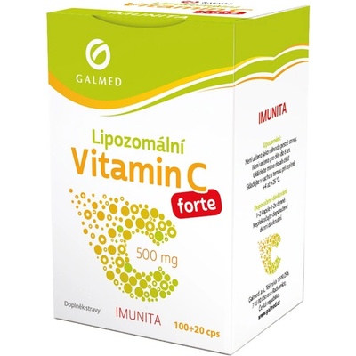 Galmed Vitamín C lipozomál.Forte 500 mg 100+20 kapslí