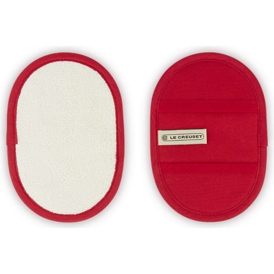 Le Creuset CERISE bavlna Chňapka na hrniec 17,5 x 12 cm sada 2 ks