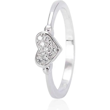 Silenti Jewelry Сребърен пръстен "Любов" - 7 - 54.5мм (17.2мм диам. )