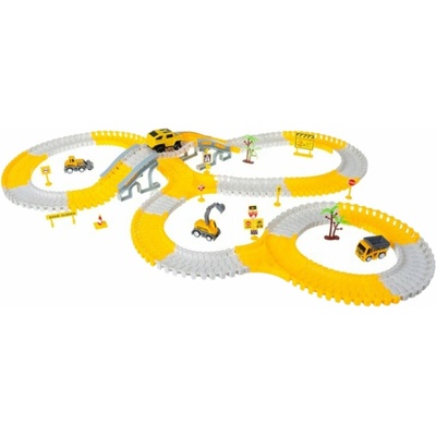 ISO 26539 Autodráha s autíčkem a stavebními stroji 255 dílů