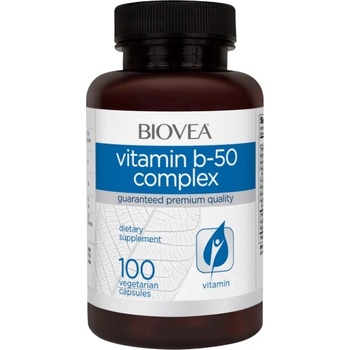 Biovea Vitamin B-50 Complex, 100 капсули, Biovea (8066)