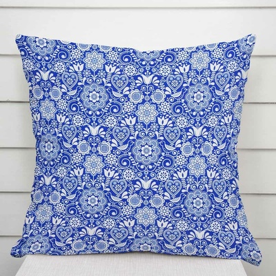 Biante Dekoračná PML-100 Modro-biely ľudový ornament 30 x 50 cm