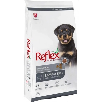 Reflex Puppy Food Lamb Rice - Храна за подрастващи кучета от всички породи с агне и ориз 15 кг, Турция