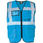 Korntex hi-vis kxmf berlin / Светлоотразителна многофункционална жилетка - небесно син xl (76kxmf41004)