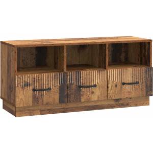 vidaXL ТВ шкаф Старо дърво 102 x 34, 5 x 47 см Инженерна дървесина (895373)