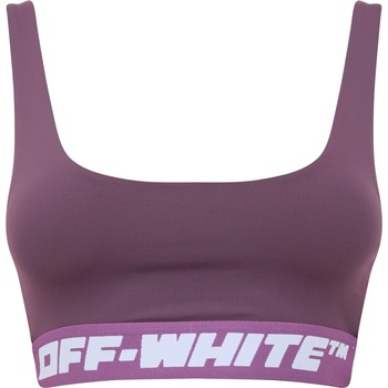 OFF WHITE Logo Band Bra - Violet