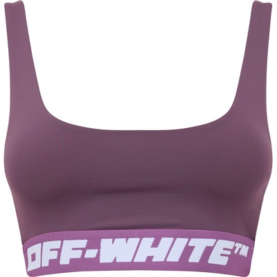 OFF WHITE Logo Band Bra - Violet